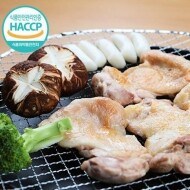 순우리 춘천 정육 생 닭갈비 1kg 택배 닭다리살 3인분 숯불 소금 구이